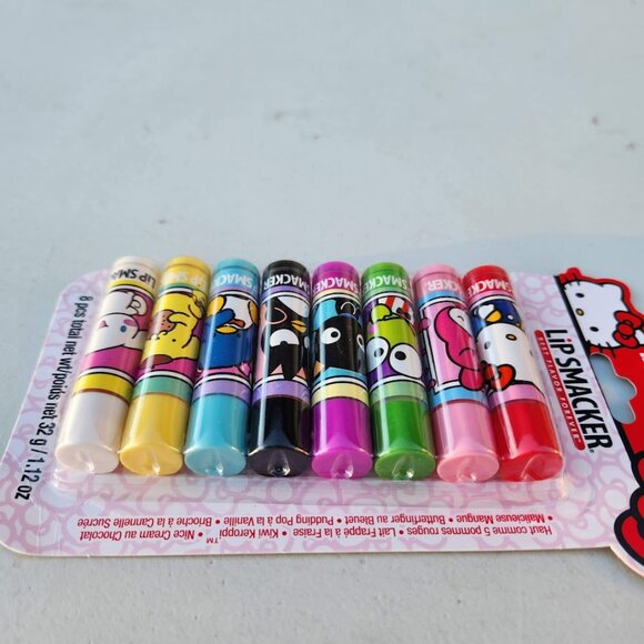 NEW Lip Smacker Sanrio Hello Kitty 8-Piece Flavored Lip Balm My Melody Little Tw - Picture 4 of 14
